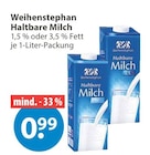 Haltbare Milch von Weihenstephan im aktuellen V-Markt Prospekt für 0,99 €