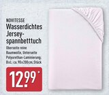 Wasserdichtes Jersey-spannbetttuch von Novitesse für 12,99 € bei ALDI Nord im Angebot Wasserdichtes Jersey-spannbetttuch von Novitesse im aktuellen ALDI Nord Prospekt