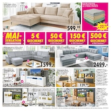 Couch im aktuellen SB Möbel Boss Prospekt (Hildesheim) Couch im SB Möbel Boss Prospekt "MAI-SENSATION" mit 12 Seiten (Hildesheim)