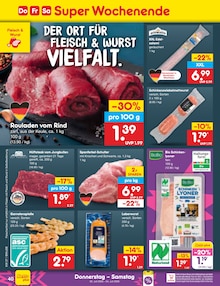 Wurst im Netto Marken-Discount Prospekt "Aktuelle Angebote" mit 70 Seiten (Kassel)