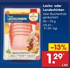 Lachsschinken für 1,29 € bei Netto Marken-Discount im Angebot Lachsschinken im aktuellen Netto Marken-Discount Prospekt