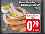 Wiener Würstchen oder Schweinsbratwürstl Angebote bei EDEKA Ravensburg für 0,79 €