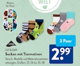 Socken mit Tiermotiven von LILY & DAN im aktuellen ALDI SÜD Prospekt für 2,99 €