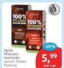 Pflanzenhaarfarbe von Sante im aktuellen budni Prospekt