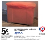 Coffre de rangement 30L à clips avec charnières - EDA dans le catalogue E.Leclerc