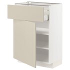 Unterschrank mit Schublade/Tür weiß/Havstorp beige 60x37 cm von METOD / MAXIMERA im aktuellen IKEA Prospekt für 129,00 €