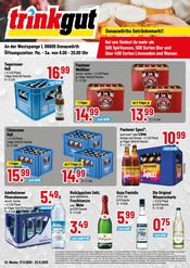 Trinkgut Getränkemärkte Prospekt der aktuellen Woche mit 4 Seiten, gültig von 17.11.2025 bis 22.11.2025, in Asbach-Bäumenheim und Umgebung Aktueller Trinkgut Getränkemärkte Prospekt in Asbach-Bäumenheim und Umgebung, "Aktuelle Angebote" mit 4 Seiten, 17.11.2025 - 22.11.2025