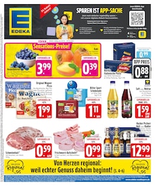 Aktueller EDEKA Prospekt für Bachhagel und Ungebung, Seiten zum blättern EDEKA Prospekt SPAREN IST APP SACHE mit Seiten in Bachhagel und Umgebung