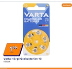 Hörgerätebatterien 10 von Varta im aktuellen Action Prospekt für 1,99 €