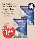 Eiswuerfel im V-Markt Prospekt Ice Cubes von Ice Factory im aktuellen V-Markt Prospekt für 1,69 €