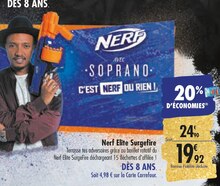 Nerf Elite Surgefire - Carrefour à Antony Nerf Elite Surgefire en promo chez Carrefour Antony à 19,92 €