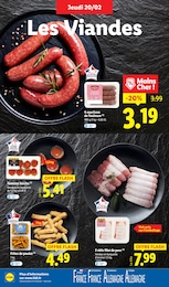 Offre Saucisse dans le catalogue Lidl du moment à la page 4