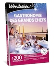 Coffret cadeau Wonderbox Gastronomie des grands Chefs dans le catalogue Fnac