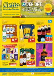 Cola im Netto Marken-Discount Prospekt in Albstadt Aktueller Netto Marken-Discount Prospekt mit Cola, "DER ORT, AN DEM DU IMMER AUSGEZEICHNETE PREISE FINDEST.", Seite 1