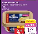Rama mit Butter XXL Angebote von Rama bei Netto Marken-Discount Aurich für 1,99 €