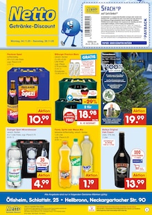 Netto Marken-Discount Heilbronn Prospekt "DER ORT, AN DEM DU IMMER AUSGEZEICHNETE PREISE FINDEST." mit 2 Seiten