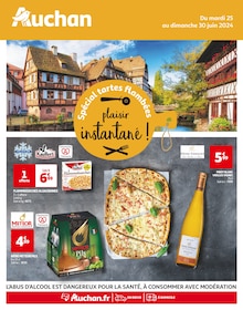 Prospectus Auchan Supermarché à Saverne, "Spécial tartes flambées", 4 pages de promos valables du 25/06/2024 au 30/06/2024