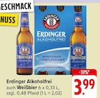 Alkoholfrei auch Weißbier Angebote von Erdinger bei EDEKA Pforzheim für 3,99 €