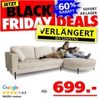 Aktuelles Pearl Ecksofa Angebot bei Seats and Sofas in Regensburg ab 699,00 €