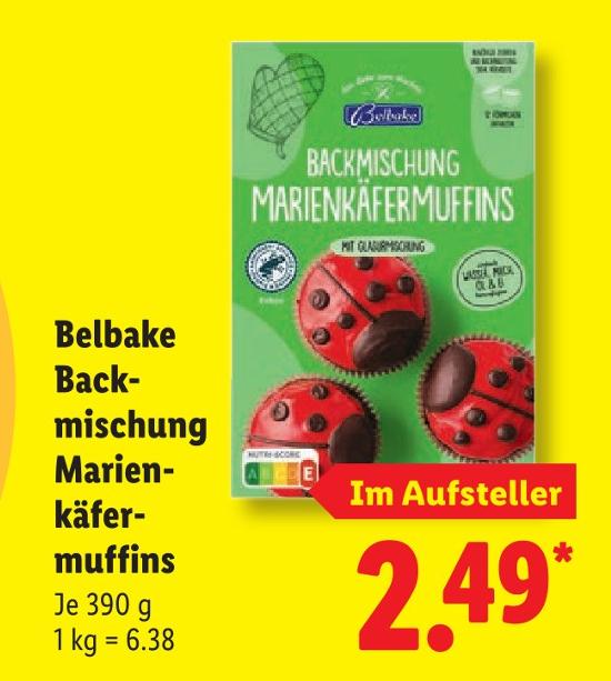Backmischung Marienkäfermuffins