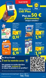Prix et réduction Boisson gazeuse dans le prospectus Lidl en cours Offre Boisson gazeuse dans le catalogue Lidl du moment à la page 7