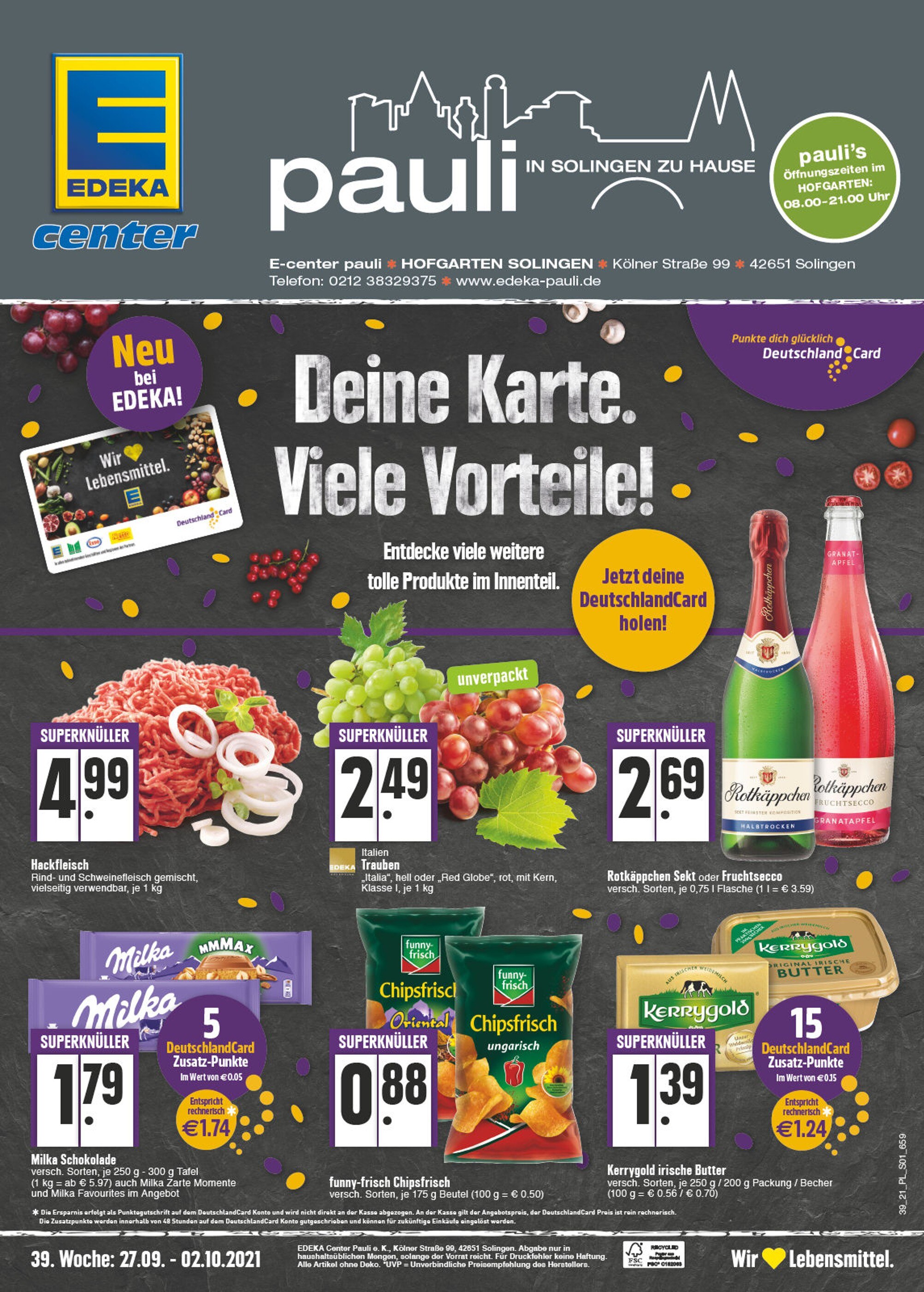 E center Prospekt für Solingen mit 24 Seiten E center Prospekt für Solingen: "Aktuelle Angebote", 24 Seiten, 27.09.2021 - 02.10.2021