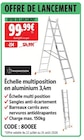 Échelle multiposition en aluminium 3,4 m - Magnusson - Screwfix à Rouen Échelle multiposition en aluminium 3,4 m - Magnusson en promo chez Screwfix Rouen à 99,99 €