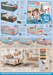 Bett Angebot im aktuellen Trends Prospekt auf Seite 4