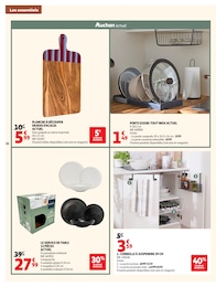 Prix et réduction Service De Table dans le prospectus Auchan Hypermarché en cours Offre Service De Table dans le catalogue Auchan Hypermarché du moment à la page 26