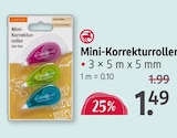 Mini-Korrekturroller von SCHREIBWELT im aktuellen Rossmann Prospekt für 1,49 €