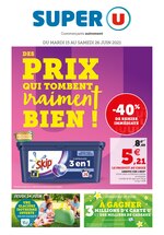 Catalogue Super U à Ruminghem, avec 52 pages Prospectus Super U à Ruminghem, "Des prix qui tombent vraiment bien !", 52 pages, 15/06/2021 - 26/06/2021