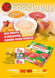 Prospectus Coccinelle Supermarché en cours, "Des fruits à déguster quand vous voulez", 20 pages