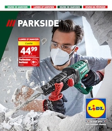 Prospectus Lidl, "PARKSIDE" à Strasbourg et alentours, 38 pages, 23/01/2025 - 06/02/2025 Catalogue Lidl "PARKSIDE" à Strasbourg et alentours, 38 pages, 23/01/2025 - 06/02/2025