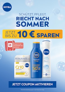 Aktueller NIVEA Prospekt (München) NIVEA Prospekt "Schützt. Pflegt. Riecht nach Sommer" mit Seite (München)