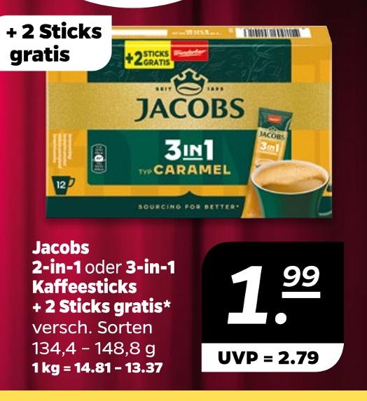 2-in-1 oder 3-in-1 Kaffeesticks