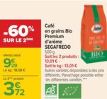 Café en grains Bio Premium d'arôme - SEGAFREDO dans le catalogue Carrefour