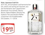 Aktuelles Roku Japanese Craft Gin Angebot bei GLOBUS in Mannheim ab 19,99 €