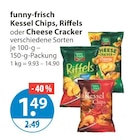 Funny Frisch im V-Markt Prospekt Kessel Chips, Riffels oder Cheese Cracker von funny-frisch im aktuellen V-Markt Prospekt für 1,49 €