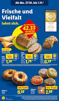 Brot im aktuellen Lidl Prospekt (Heilbronn) Brot im Lidl Prospekt "LIDL LOHNT SICH" mit 69 Seiten (Heilbronn)