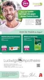 mea - meine apotheke Prospekt für Memmingen mit 4 Seiten mea - meine apotheke Prospekt für Memmingen: "Unsere August-Angebote", 4 Seiten, 01.08.2026 - 31.08.2026