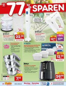 Kühlschrank im Netto Marken-Discount Prospekt "Aktuelle Angebote" mit 60 Seiten (Böblingen)