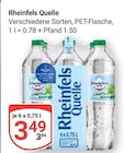 Aktuelle Wasser Angebote bei GLOBUS in Herne Aktuelles Rheinfels Quelle Angebot bei GLOBUS in Herne ab 3,49 €