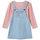 Baby Set mit Jeanskleid im Angebot bei Ernstings family in Duisburg Baby Set mit Jeanskleid Angebote bei Ernstings family Duisburg für 19,99 €