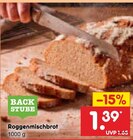 Roggenmischbrot von BACK STUBE für 1,39 € bei Netto Marken-Discount im Angebot Roggenmischbrot von BACK STUBE im aktuellen Netto Marken-Discount Prospekt