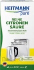 Reine Citronensäure von Heitmann pure im aktuellen tegut Prospekt für 2,99 €