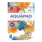 Bloc collé Clairefontaine Goldline Aquapad A5 300g - Clairefontaine en promo chez Fnac Bloc collé Clairefontaine Goldline Aquapad A5 300g - Clairefontaine dans le catalogue Fnac