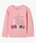 Tee-shirt manches longues de Noël en coton imprimé fille - GEMO dans le catalogue Gémo