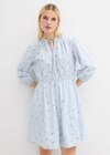 Minikleid aus reiner Baumwolle in hellblau/weiß  aus 100% Baumwolle von bonprix im aktuellen bonprix. Prospekt