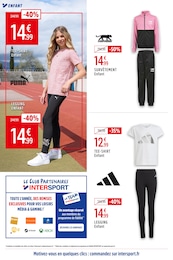 Prix et réduction Legging dans le prospectus Intersport en cours Offre Legging dans le catalogue Intersport du moment à la page 12