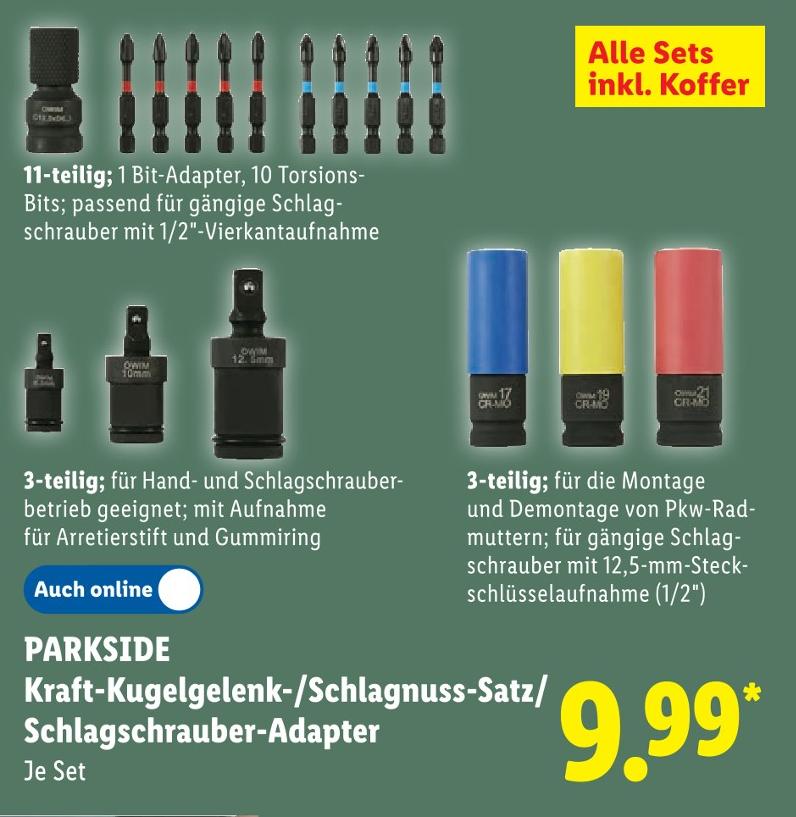 3-teilig Pkw-Radmuttern-Satz